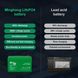 Літієва батарея 12V 6Ah LiFePO4, залізо-фосфатна батарея на 2000+ циклів із вбудованою BMS та захистом IP65 230670 фото 6