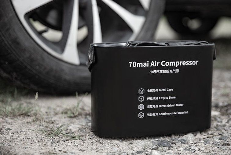 Автомобільний компресор 70mai Air Compressor (Midrive TP01) для накачування шин із цифровим екраном, Black 230795 фото