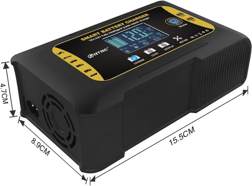 Автоматическое зарядное устройство HTRC P10 12V10A /24V5A для кислотных, гелевых, AGM и LiFePO4 аккумуляторов 230616 фото