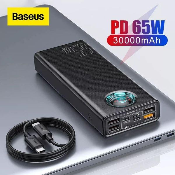 Baseus Power Bank 30000mAh Amblight Digital Display Quick Charge 65W Black. Повербанк 230570 фото