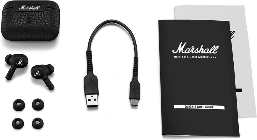 Бездротові навушники Marshall Motif A.N.C. True Wireless з активним шумозаглушенням, Black 231746 фото
