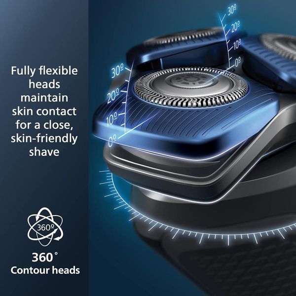 Електробритва Philips Norelco Exclusive Shaver 7800 сухе та вологе гоління, швидке очищення, серії 7000 230747 фото