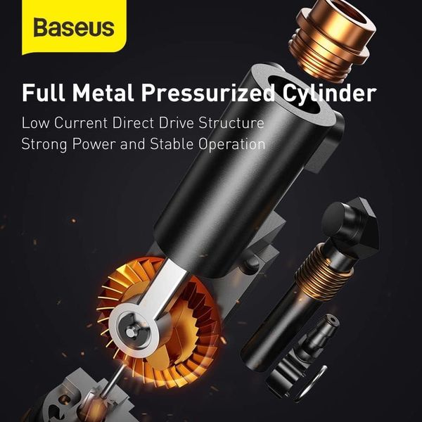 Автомобильный компрессор Baseus Energy Source Inflator Pump + кейс для транспортировки и хранения 230688 фото