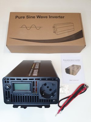Инвертор с чистым синусом 1600W (800W), преобразователь напряжения с 12В на 220В (50 Гц) 230750 фото
