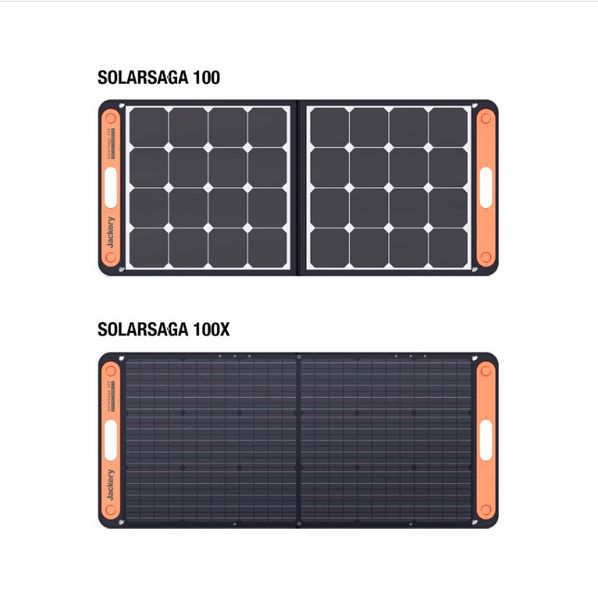 Портативна сонячна складана панель Jackery SolarSaga 100W (IP65), Black 230543 фото