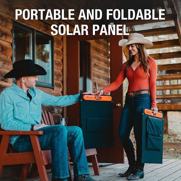 Портативна сонячна складана панель Jackery SolarSaga 100W (IP65), Black 230543 фото