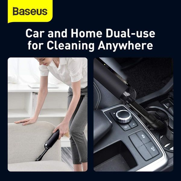 Акумуляторний автомобільний пилосос Baseus A2 Car Vacuum Cleaner (CRXCQA2), Black 230703 фото