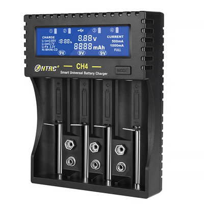 Автоматичний зарядний пристрій HTRC CH4 для Li-ion, LiFePO4, Ni-Cd та інших акумуляторів 230842 фото