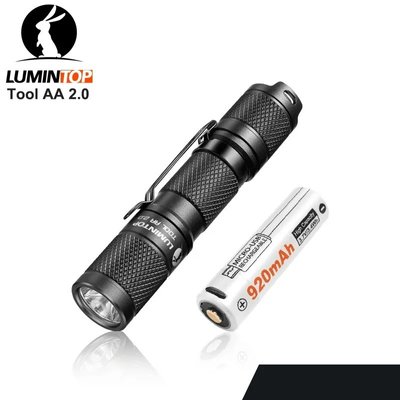 Кишеньковий ліхтар Lumintop Tool AA 2.0 потужністю 650LM, дальністю 127м та захистом IPX8, Black 230792 фото