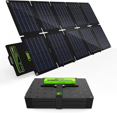 Портативна сонячна складна панель TopSolar SolarFairy 60W, 10 секцій (Black) 230503 фото