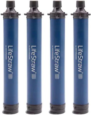 Туристичний фільтр для води LifeStraw Personal Filter (4 Pack) для походів та надзвичайних ситуацій, Blue 230901 фото