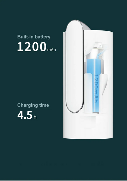 Акумуляторна помпа для води Xiaomi 3LIFE PUMP 012 USB зі складаним носиком для бутля 5&ndash;19 л, білий 001230 фото