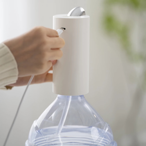 Акумуляторна помпа для води Xiaomi 3LIFE PUMP 012 USB зі складаним носиком для бутля 5&ndash;19 л, білий 001230 фото