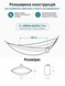 Гамак туристичний Xiaomi ZaoFeng HW070101 Parachute Cloth 270x140 см до 300 кг, синьо-бірюзовий 001228 фото 12