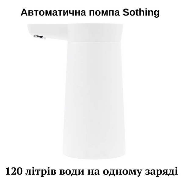 Акумуляторна помпа для води Sothing Bottled Water Pump (DSHJ-S-2004), Білий DSHJ-S-2004 фото