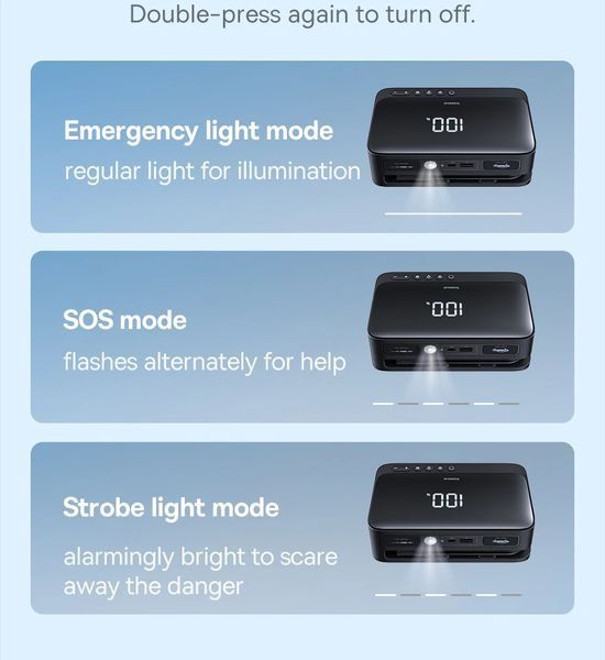 Автомобильное пусковое устройство 4-в-1 Baseus Super Energy Jump Starter 600А аккумуляторный стартер с функцией компрессора 001232 фото