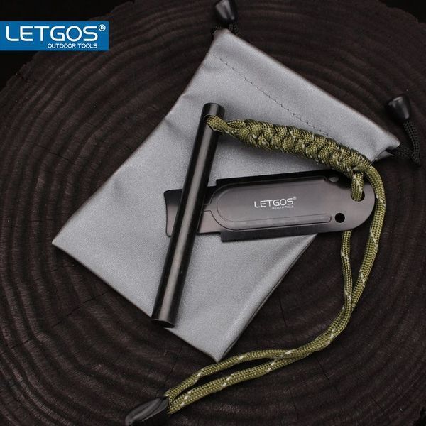 Огниво для розведення вогню LETGOS Magnesium Ferro Rod Fire Starter (100 мм) магнієве туристичне 000988 фото