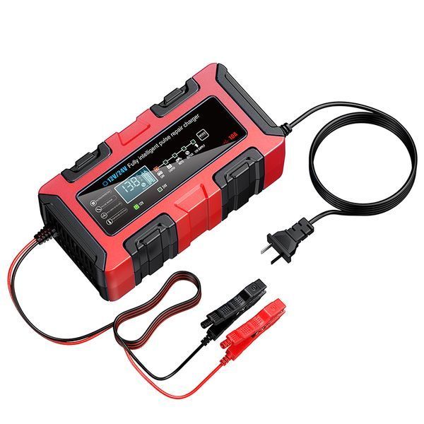 Автоматичний зарядний пристрій Foxsur 12V 10A / 24V 5A для акумуляторів LiFePO4 AGM GEL з функцією відновлення (BC122410F) 001271 фото