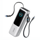 Внешний аккумулятор повербанк Anker A1695 25000mAh (165W) Power Bank на 4 выхода со встроенным и выдвижным кабелями USB-C, Silver 001193 фото 1