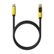 Зарядный кабель USB-C HAGiBiS SX03S для быстрой зарядки и передачи данных Type-C кабель 240W PD3.1 с LED-дисплеем 100 см, Yellow 001233 фото 9