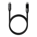 Зарядный кабель USB-C HAGiBiS SX03S для быстрой зарядки и передачи данных Type-C кабель 240W PD3.1 с LED-дисплеем 100 см, Silver 001235 фото 2