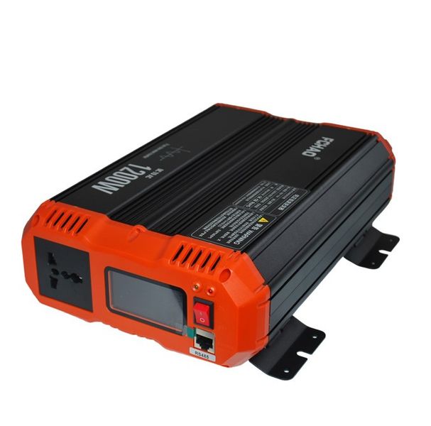 Інвертор FCHAO 12-220V із чистою синусоїдою 1200W (2400W) перетворювач напруги 230846 фото