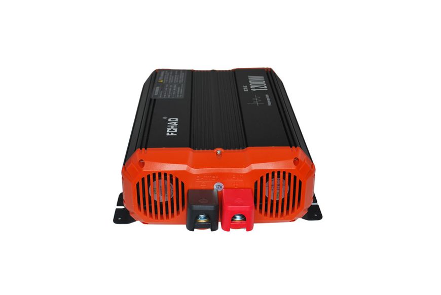 Інвертор FCHAO 12-220V із чистою синусоїдою 1200W (2400W) перетворювач напруги 230846 фото