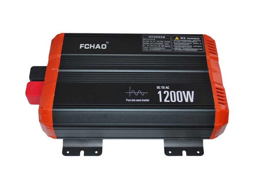 Инвертор FCHAO 12-220V с чистой синусоидой 1200W (2400W) преобразователь напряжения 230846 фото