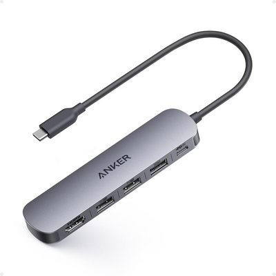 Хаб Anker A8357 USB-C Hub (5-in-1) для ноутбуків багатопортовий адаптер USB-хаб з HDMI 4K на 5 портів із швидкою зарядкою 90W 001084 фото