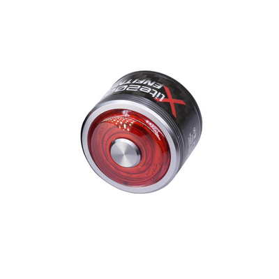 Задній велосипедний ліхтар ENFITNIX Xlite200 Smart Tail Light з авто стоп-сигналом датчиком гальмування та 6 режимами, металік 001238 фото