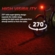 Задній велосипедний ліхтар ENFITNIX Xlite200 Smart Tail Light з авто стоп-сигналом датчиком гальмування та 6 режимами, металік 001238 фото 8
