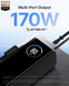 Повербанк портативный EcoFlow Rapid 25000mAh (170W) со встроенным и выдвижным кабелями и дисплеем универсальный, Black 001177 фото 4