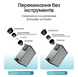 Насос акумуляторний для велосипеда Nitecore EBP10 портативний компактний компресор на 144 PSI / 10 bar 001076 фото 7