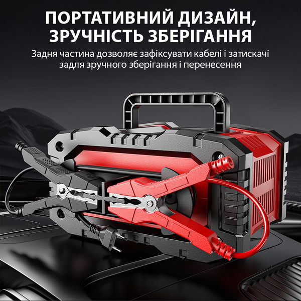 Автоматичний зарядний пристрій FOXSUR FPT-200 12V 20A / 24V 10A імпульсний для кислотних AGM гелевих GEL LiFePO4 акумуляторів 001206 фото