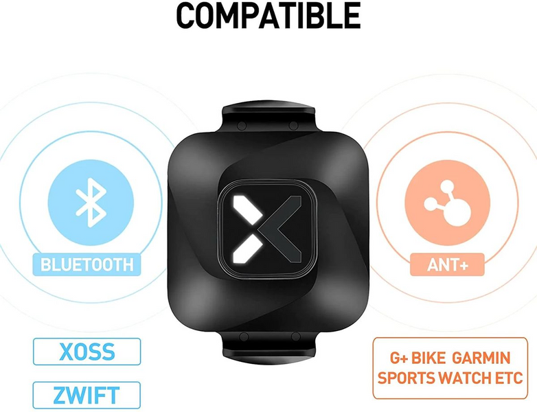 Датчик каденсу / швидкості XOSS Vortex для велосипеда бездротовий з ANT+/Bluetooth 2 режими роботи 000998 фото