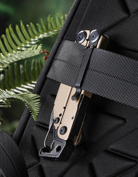 Мультитул 25-в-1 Multitool Pliers універсальний інструмент з нержавіючої сталі 420 з набором біт і нейлоновим чохлом, Desert Tan 001260 фото