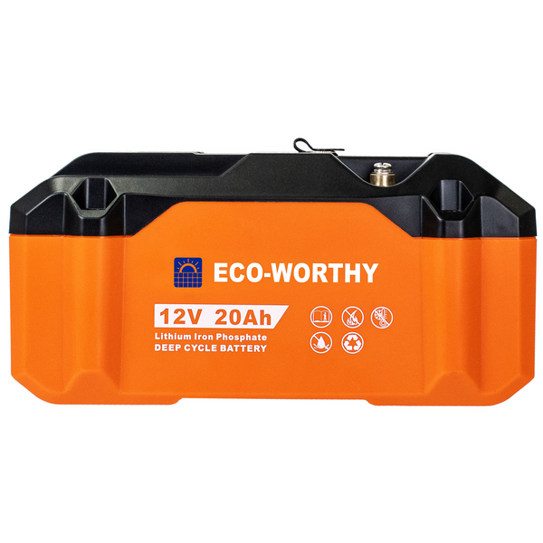 Аккумуляторная батарея ECO-WORTHY LiFePO4 12V 20Ah (256Wh) 4000+ циклов 230776 фото