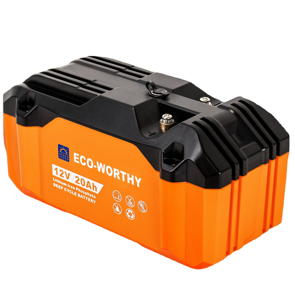 Аккумуляторная батарея ECO-WORTHY LiFePO4 12V 20Ah (256Wh) 4000+ циклов 230776 фото