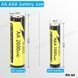 Батарейка акумуляторна LiitoKala Ni-26/AA 2600mAh 1.2V перезаряджувана батарейка АА багаторазова для електроніки, 800+ циклів 001258 фото 6