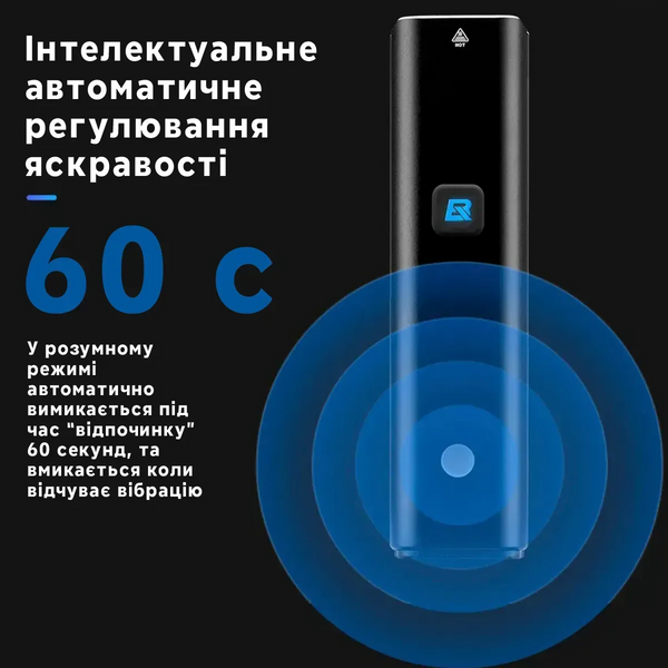 Ліхтар велосипедний Rockbros RHL1500 розумна велофара 1500 люмен на акумуляторі з датчиком освітлення 5 режимів зарядка Type-C 001130 фото