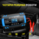 Автоматическое зарядное устройство FOXSUR 12V 8A / 24V 4A импульсный для кислотных AGM гелевых GEL EFB SLA аккумуляторов, Синий 001211 фото 3