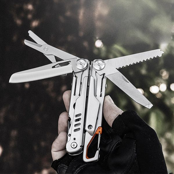Мультитул универсальный 15-в-1 Grand Harvest GHK9 многоцелевые плоскогубцы 15 инструментов в одном из нержавеющей стали с чехлом 001222 фото