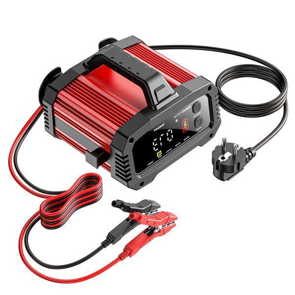 Умное зарядное устройство FOXSUR FPT-250 12V25A/24V15A для свинцово-кислотных и LiFePO4 АКБ с бустером 001208 фото