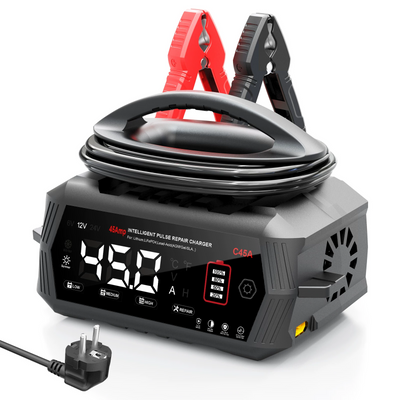 Умное зарядное устройство HTRC C45A для литиевых, свинцово-кислотных, LiFePO4 аккумуляторов 6V/12V/24V автомобильный зарядник 45А 001204 фото